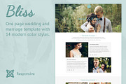 Bliss Joomla 3 Wedding Template, a Landing Page Template by webunderdog (Thumbnail 1 of 2)