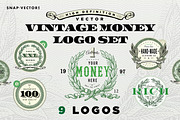 Vector Vintage Money Logo Set, a Branding & Logo Template by Snap Vectors (Thumbnail 1 of 3)