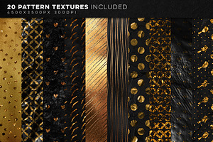 350 Gold & Metallic Textures