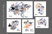 Sunny Animals: Map & Poster Creator, an Animal Illustration by ArtyCats (Thumbnail 10 of 17)