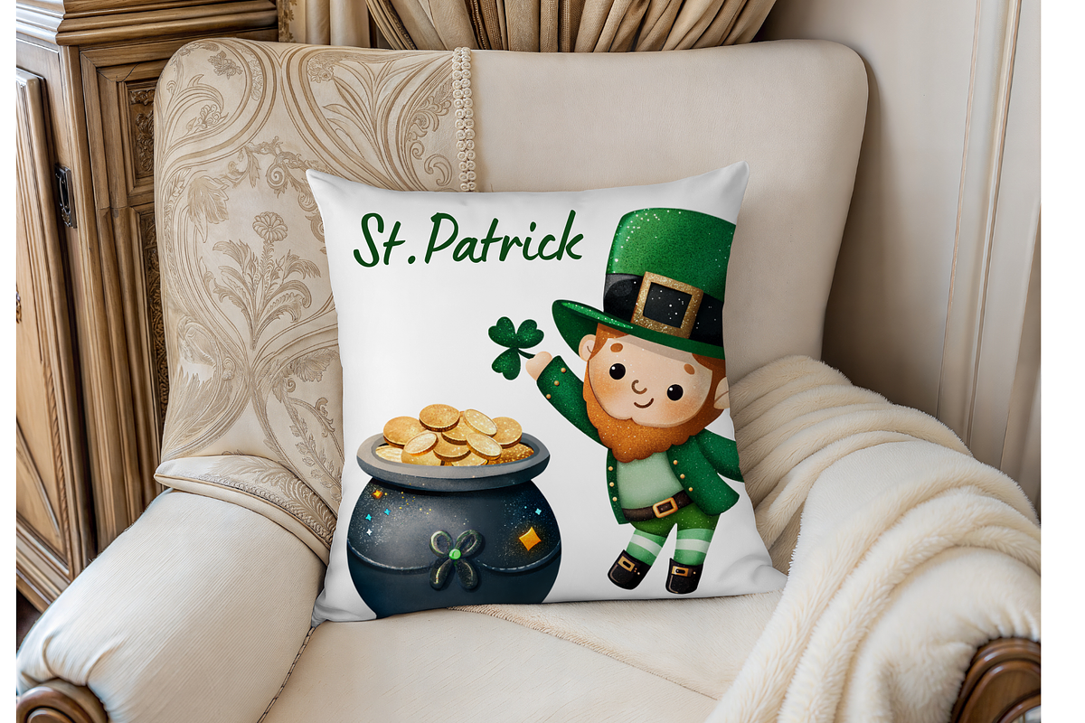Watercolor St Patricks Day Clipart, an Illustration by MockupWizard (Photo 5 of 5)