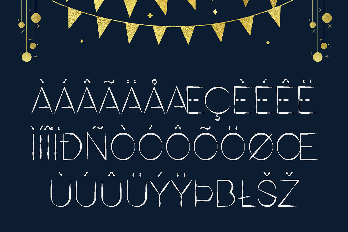 Winter Holidays Sans Serif Font, a Sans Serif Font by Yiru Chen Studio (Photo 7 of 15)