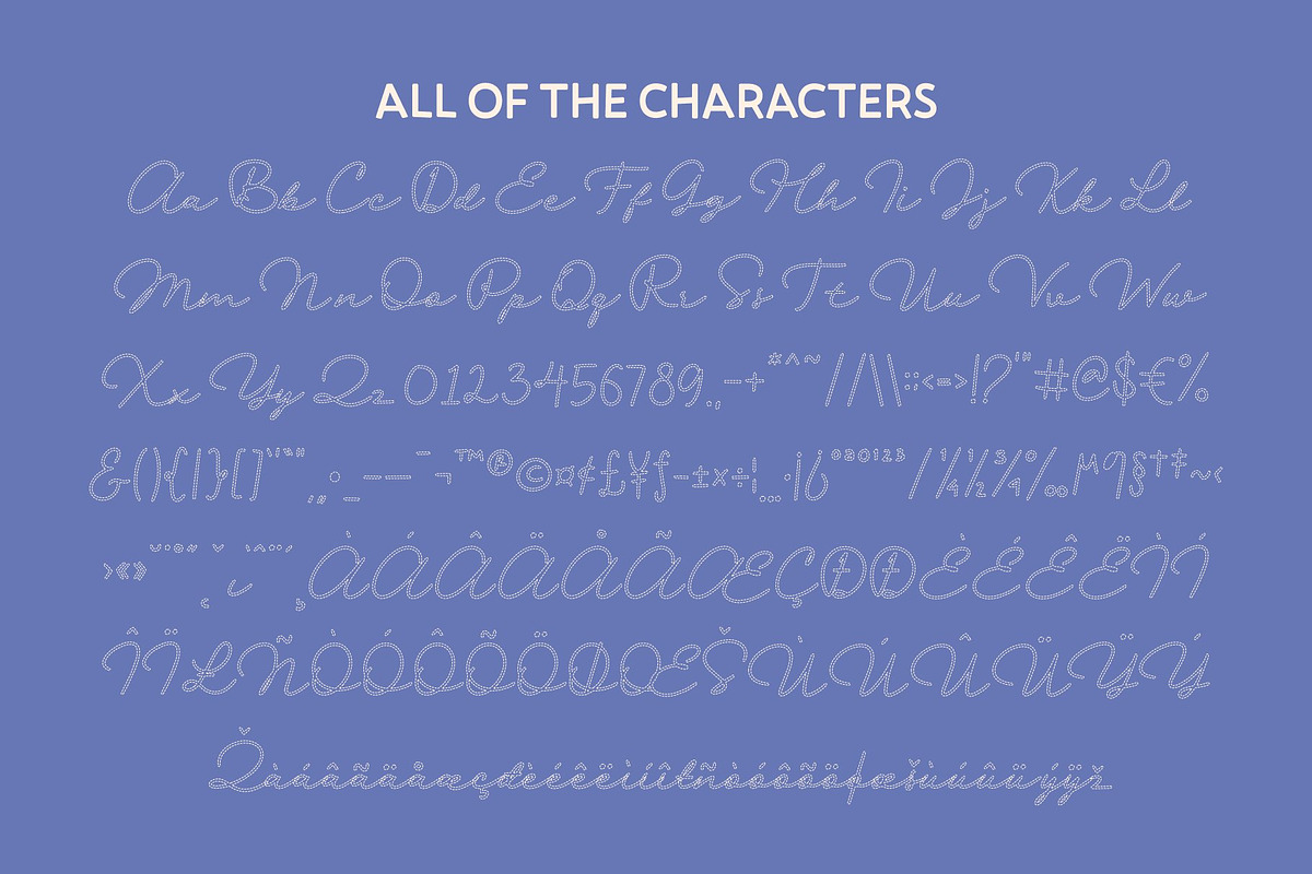 CS Lydia Dashed, a Script Font by Craft Supply Co. (Photo 8 of 8)