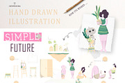 My Future Home it's Little Garden, a Decorative Illustration by Ann Art Houze (Thumbnail 3 of 11)