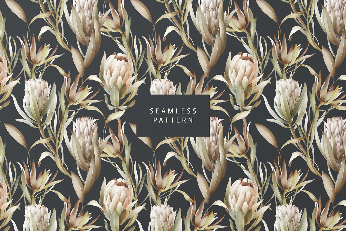 Protea | Seamless pattern, a Pattern Graphic by Karma (Photo 13 of 18)