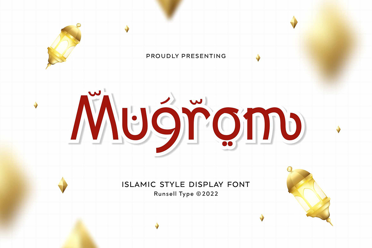 Mugrom - Arabic Font Style, a Font by Runsell Studio (Photo 1 of 5)