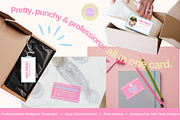 Pretty Pop Business Card Templates, a Card Template by Hell Yeah Designs (Thumbnail 2 of 8)