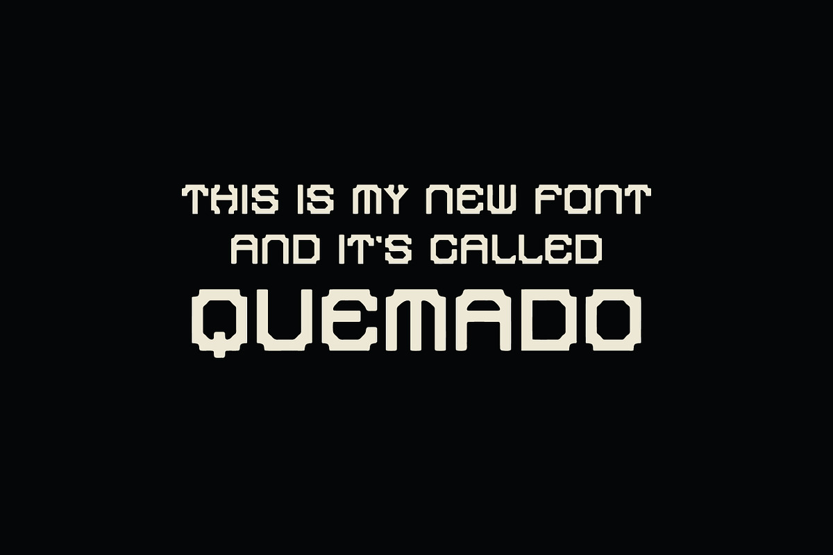 Quemado Hand Drawn Font, a Font by nickqtx (Photo 3 of 4)