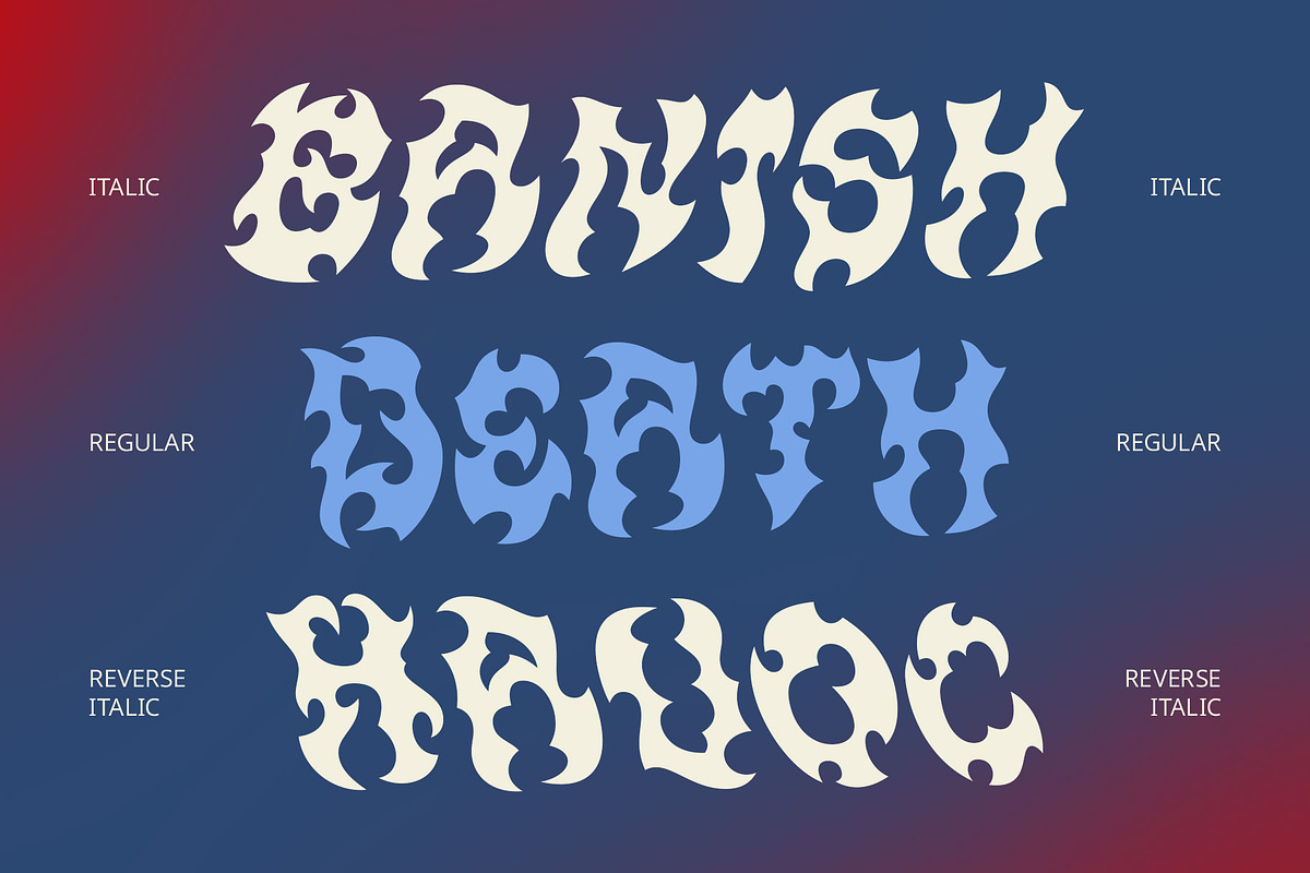 CS Demure – Black Metal Font, a Blackletter Font by Craft Supply Co. (Photo 5 of 8)