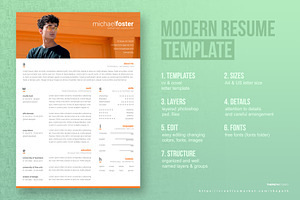 Modern Resume / CV Template