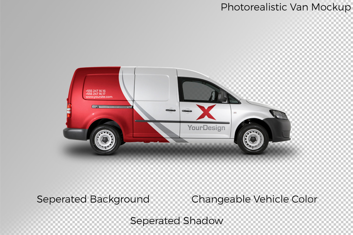 Panel Van Mockup, a Product Mockup by aykutfiliz (Photo 1 of 2)
