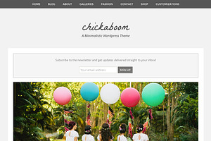 Chickaboom Feminine Wordpress Theme