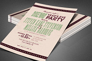 Retro New Year Party Invite Card, a Card Template by loswl (Thumbnail 3 of 8)