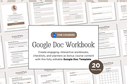 Google Doc Workbook Template, a Presentation Template by Our Polished Pages (Thumbnail 1 of 7)