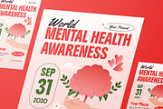Mental Health Awareness Flyer Set, a Flyer Template by Annora Studio (Thumbnail 4 of 6)