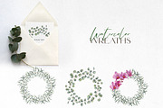 Orchid Watercolor flowers clipart, an Illustration by Yuliya Derbisheva (Thumbnail 5 of 10)