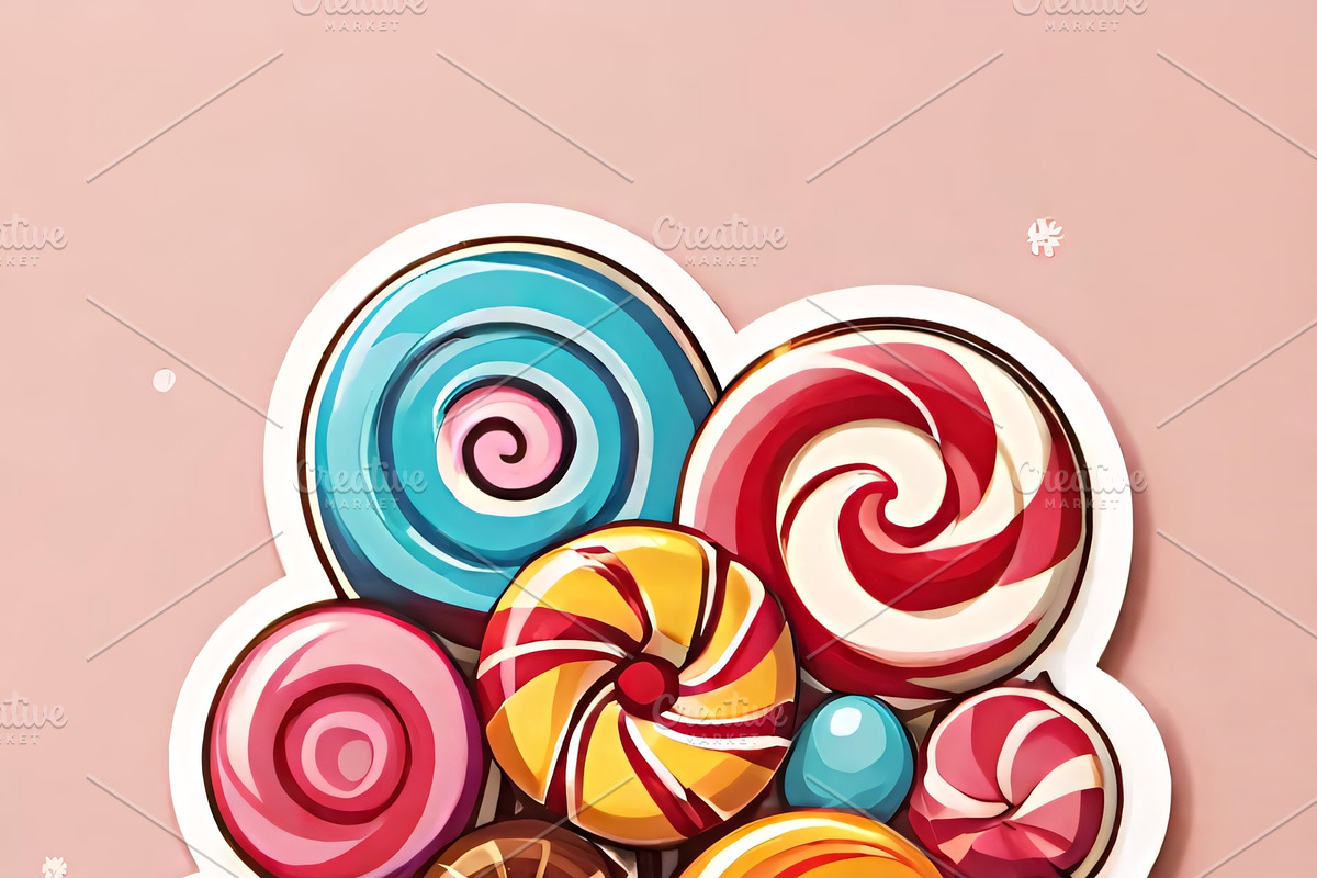 “Candy & New Year Celebration”bundle, an Illustration by ETARA by Mea Hau (Photo 3 of 6)
