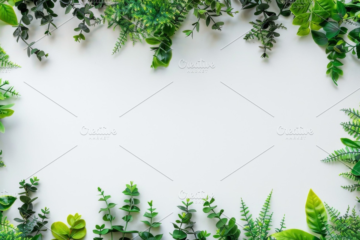 99 Frames of green leaves, a Nature Photo by Handmadefont (Photo 36 of 100)