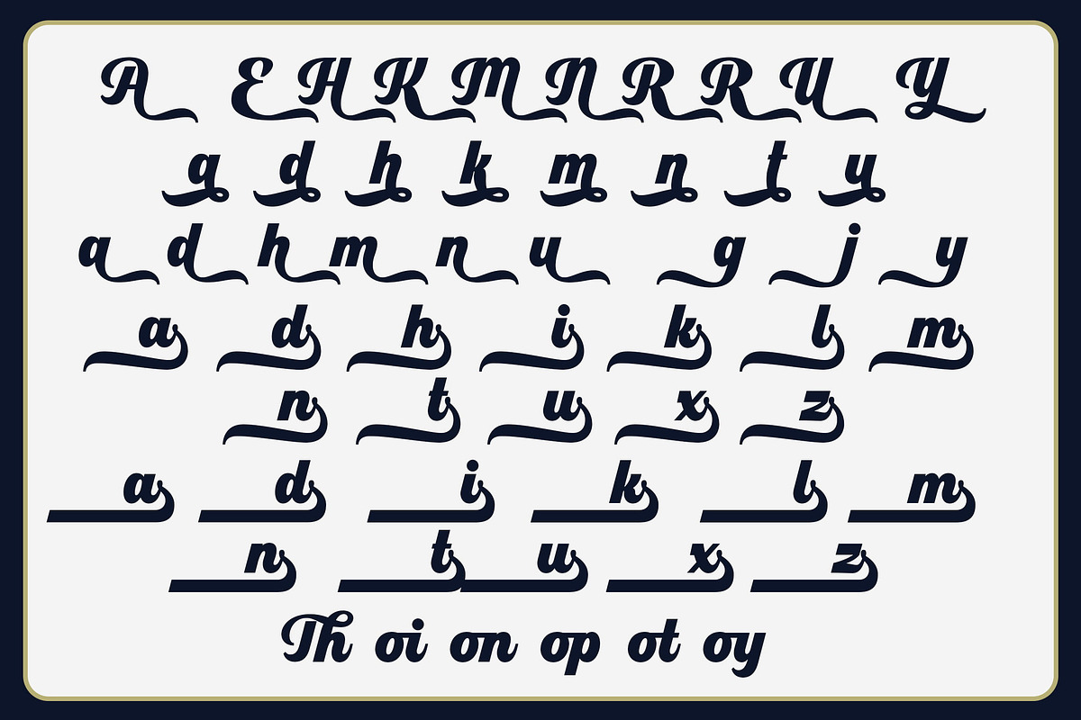 Thomkit Strike a Varsity Font Duo, a Serif Font by Blankids Studio (Photo 15 of 15)