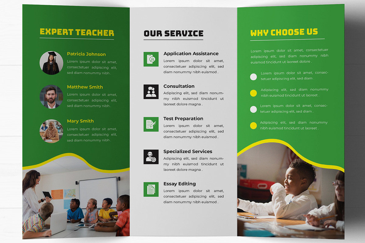 School Admission Trifold Brochure, a Brochure Template by MightyDesign (Photo 4 of 7)