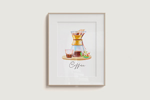 Coffee Stories - Watercolor Clipart