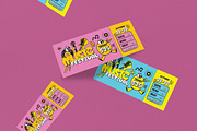 Music Festival Ticket, a Card Template by graphicook (Thumbnail 3 of 3)