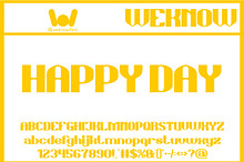 Happy Day font