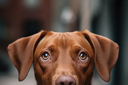 Dog Day Card. Generative AI