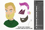 FaceBox Portrait Creator Male, a Person Illustration by Shelly Laslo Illustration (Thumbnail 4 of 4)