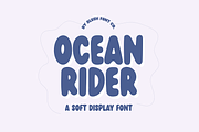 OCEAN RIDER Bubble Retro Font, a Sans Serif Font by Blush Font Co. (Thumbnail 1 of 3)
