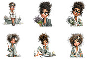 Quirky Self Care Quirky Woman, a Seasonal Illustration by CreationArt (Thumbnail 4 of 5)