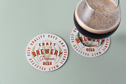 Beer Coaster Mockup, a Cups & Container Mockup by Graphicnugget (Thumbnail 1 of 8)