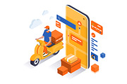 Flat design isometric illustrations, an Education Illustration by Creative Graphics (Thumbnail 5 of 15)