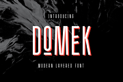Domek Font | 3 styles, a Sans Serif Font by kulturrrno (Thumbnail 1 of 11)