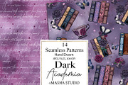 Dark Academia Seamless Paper Pack, a Pattern Graphic by Masha  Studio (Thumbnail 5 of 8)
