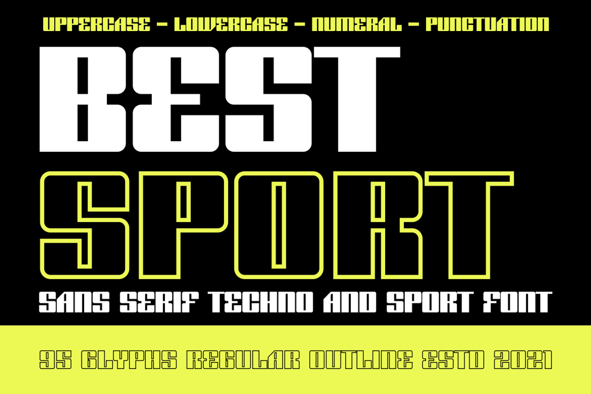 Best Sport Font, a Sans Serif Font by brahamb_design (Photo 3 of 7)
