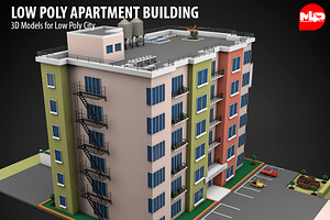 Low Poly Apartment Building