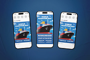 World Maritime Day Event Flyer Set, a Flyer Template by The Good Store (Thumbnail 2 of 2)