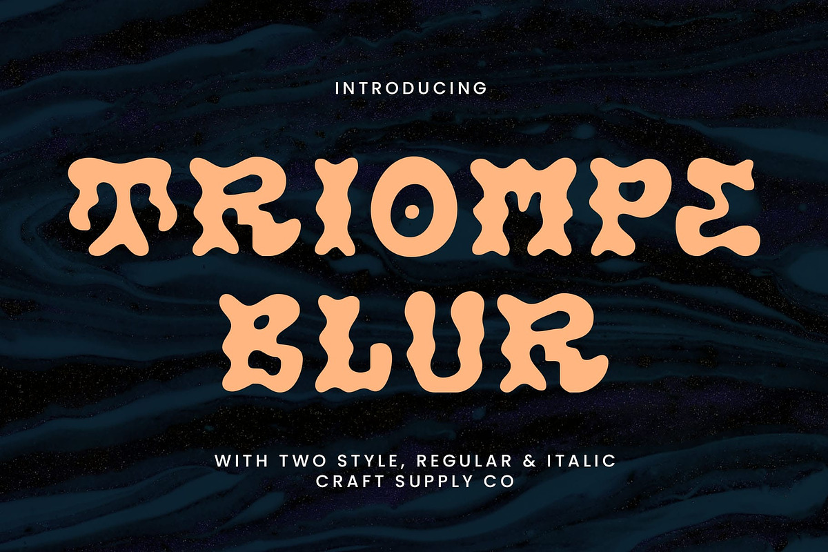 Triompe Blur, a Sans Serif Font by Craft Supply Co. (Photo 1 of 8)
