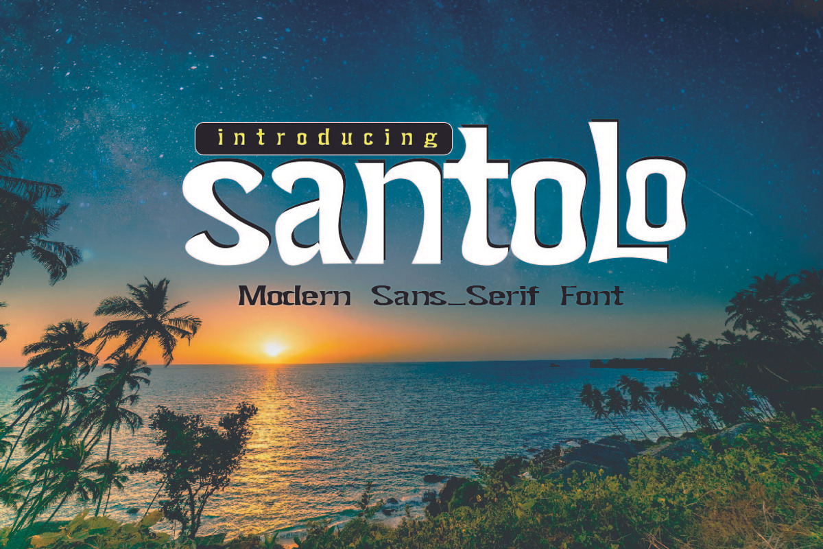 Santolo, a Sans Serif Font by AleraStudio (Photo 1 of 5)