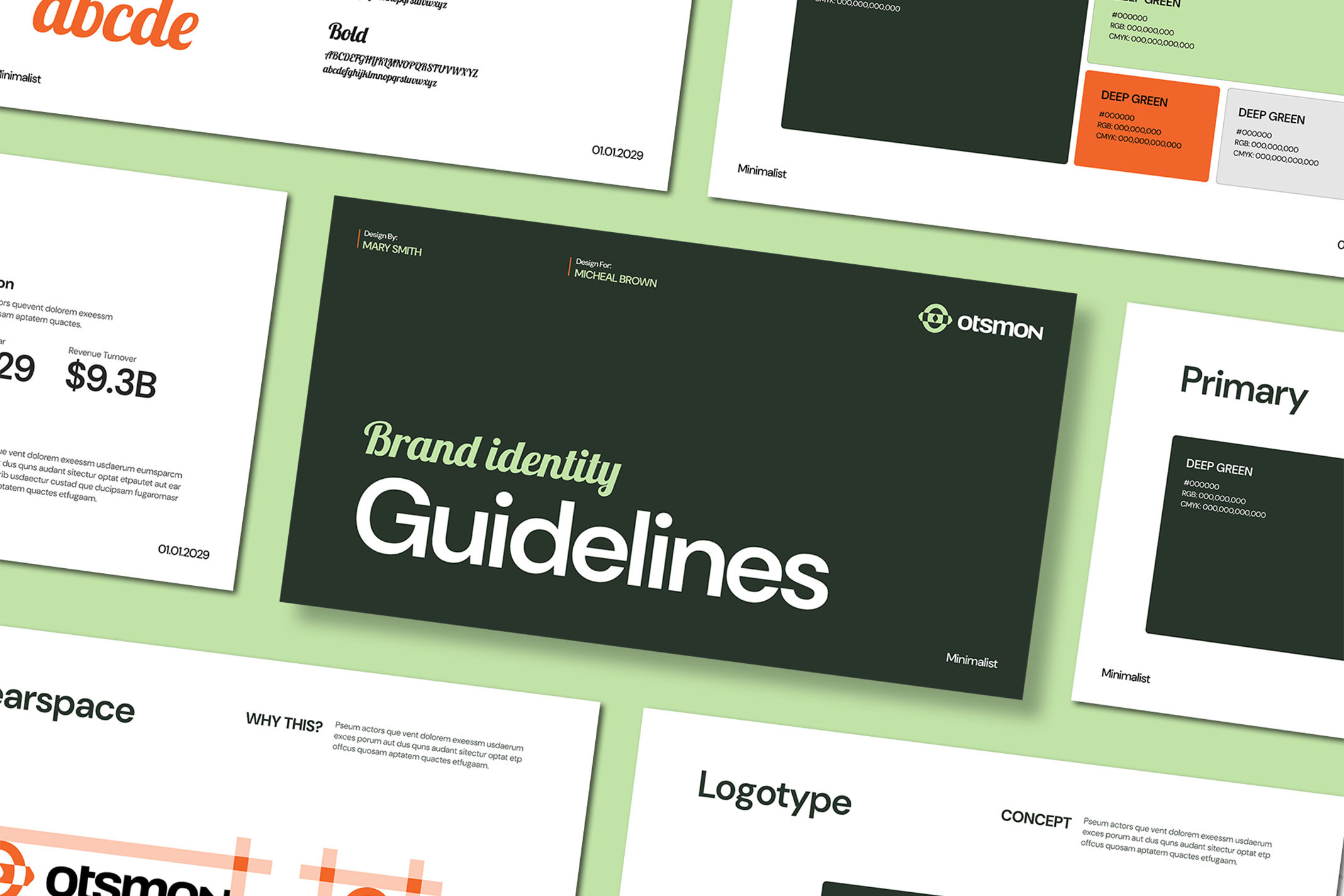 Brand Guidelines Template Layout