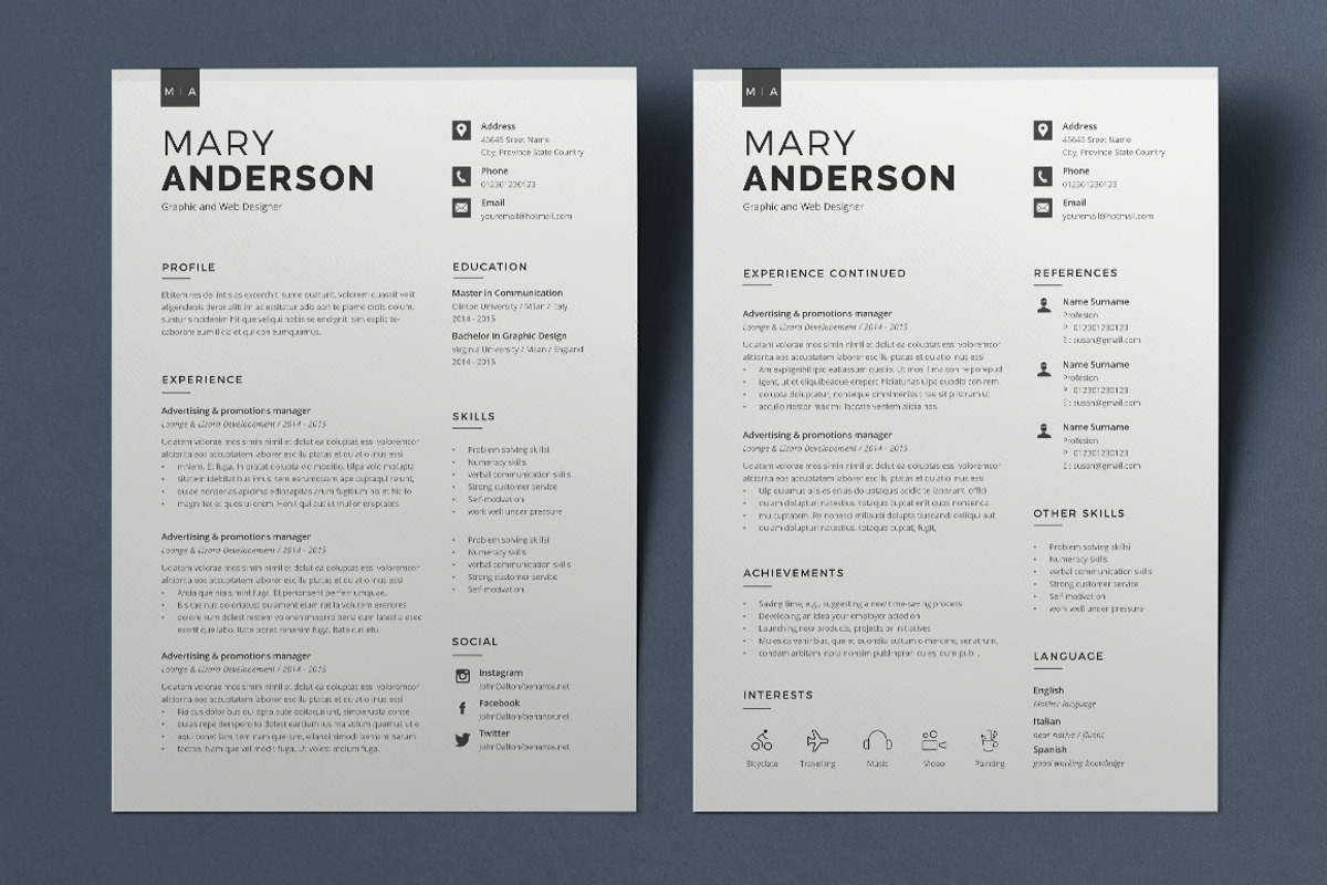 Resume Mary, a Resume Template by Astut (Photo 2 of 4)