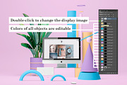 Abstract Color Mockup Set, a Mac Mockup by Best Pixels™ (Thumbnail 2 of 12)