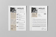 Resume / CV Canva Template & Word, a Resume Template by Template Zone (Thumbnail 4 of 7)