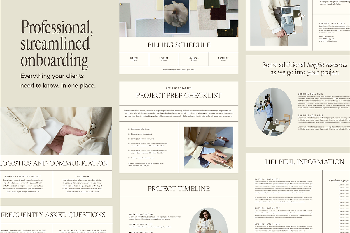 Client Welcome Guide Template, a Presentation Template by MARA Design Co. (Photo 2 of 6)