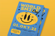 World Smile Day Flyer, a Flyer Template by Tokosatsu (Thumbnail 2 of 3)
