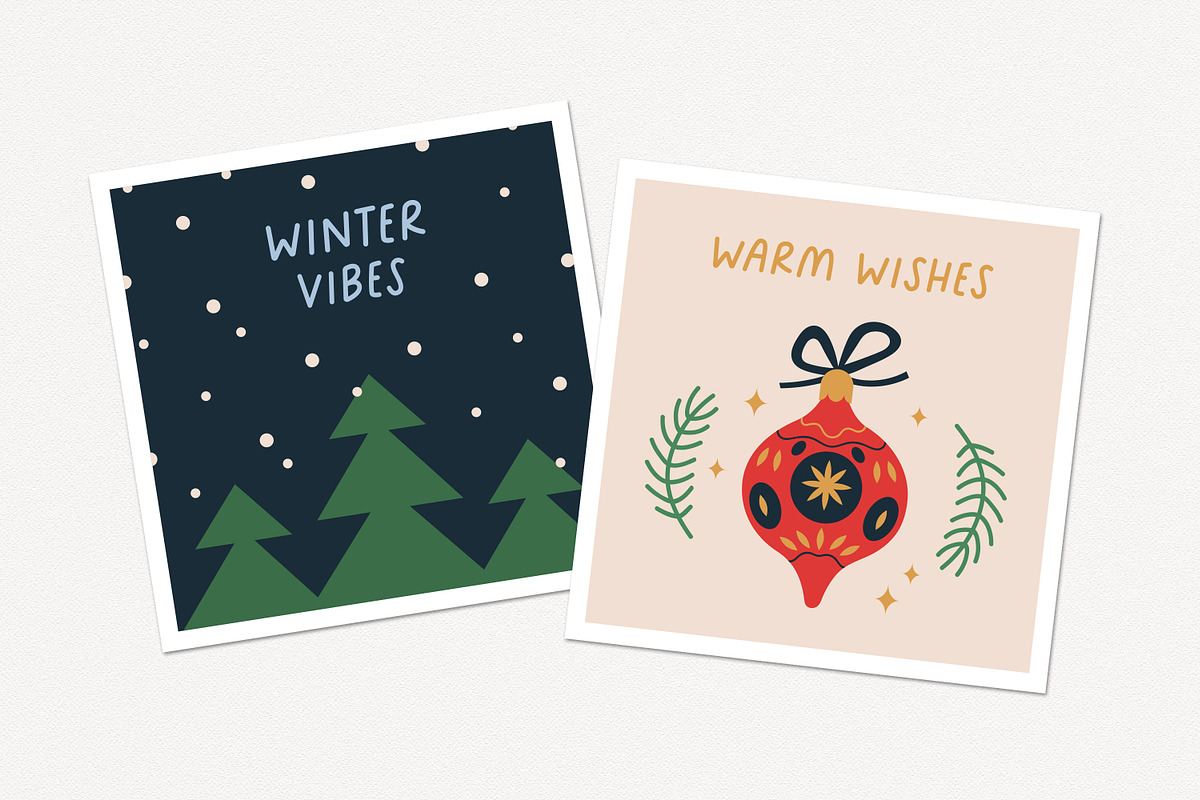 Christmas & New Year holiday cards, a Seasonal Illustration by Good Studio (Photo 9 of 9)