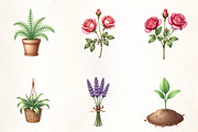 Green Garden Clipart, an Illustration by CrexoraLab (Thumbnail 5 of 5)