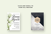 10 Wedding Invitations - Bundle 2, an Invitation Template by Print The Love Boutique (Thumbnail 2 of 2)