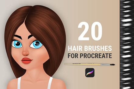 Hair Brushes for Procreate